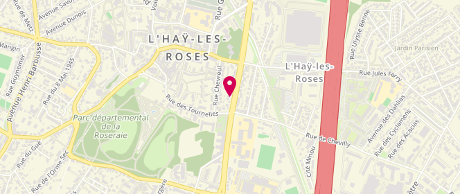 Plan de BP l'Hay Les Roses, 110 Boulevard Paul Vaillant-Couturier, 94240 L'Haÿ-les-Roses