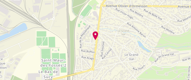 Plan de Access - TotalEnergies, Avenue du Général Leclerc 63/71, 94370 Sucy-en-Brie