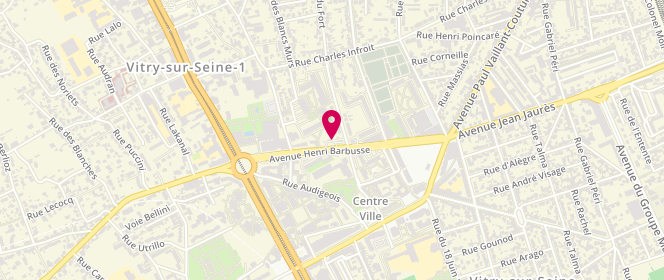 Plan de Access - TotalEnergies, 34 Avenue Henri Barbusse, 94400 Vitry-sur-Seine