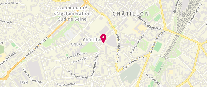 Plan de Esso Chatillon Carrefour Express, 40 Rue de Fontenay, 92320 Châtillon
