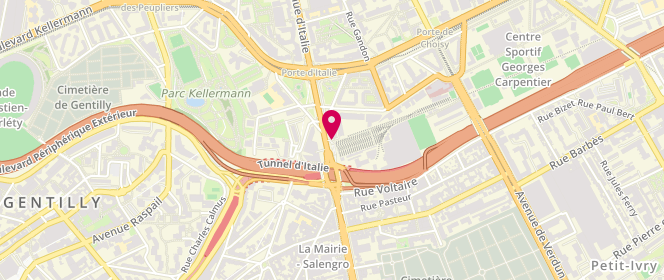 Plan de Access - TotalEnergies, 27 Avenue de la Porte d'Italie, 75013 Paris