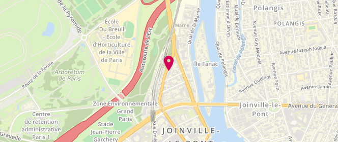 Plan de BP Joinville le Pont Chapsal, 39 Rue Chapsal, 94340 Joinville-le-Pont