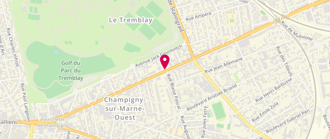 Plan de BP CHAMPIGNY Carrefour Express, 97 Avenue General de Gaulle, 94500 Champigny-sur-Marne
