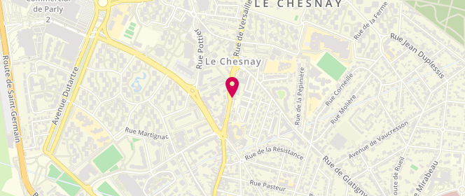 Plan de ESSO LE CHESNAY Carrefour Express, 100 Rue de Versailles, 78150 Le Chesnay
