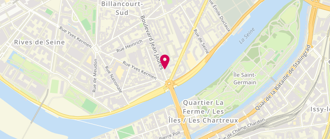 Plan de Esso Boulogne Billancourt Pt du Jour, 263 Boulevard Jean Jaurès, 92100 Boulogne-Billancourt