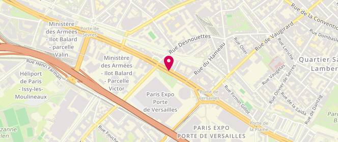 Plan de BP Paris Garigliano, 1 Quater Boulevard Victor, 75015 Paris