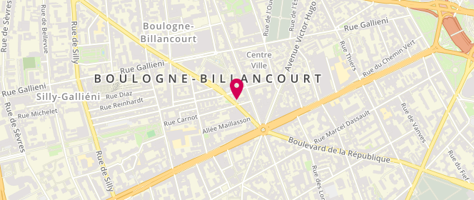 Plan de Access - TotalEnergies, 16 Rue Andre Morizet, 92100 Boulogne-Billancourt