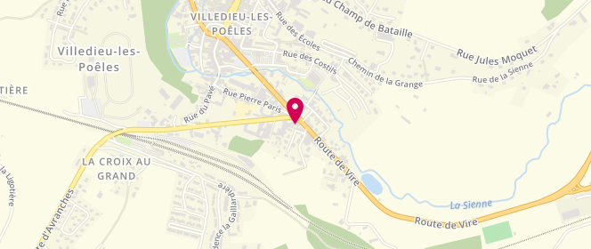 Plan de Access - TotalEnergies, 2 Route de Vire, 50800 Villedieu-les-Poêles