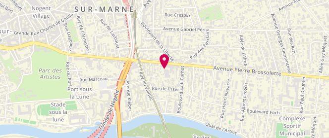 Plan de Esso Service Hoel, 44-46 Avenue de Bry, 94170 Le Perreux-sur-Marne