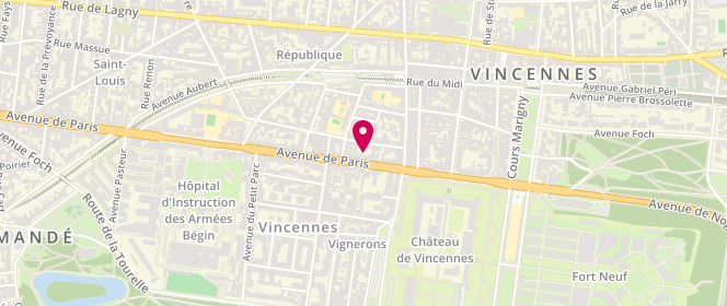 Plan de Société Industrielle Automobile Vincennoise, 44 Avenue de Paris, 94300 Vincennes