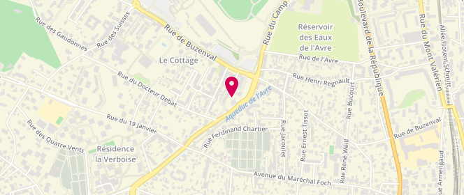 Plan de Esso Garches Porte Jaune Carrefour Express, 173 179 Rue de la Porte Jaune, 92380 Garches