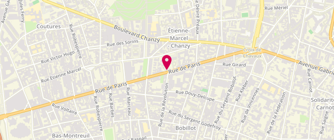 Plan de Access - TotalEnergies, 86 Rue de Paris, 93100 Montreuil
