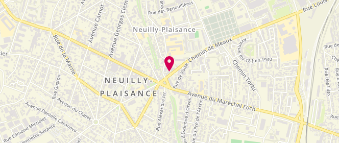 Plan de Access - TotalEnergies, Chemin de Meaux 3, 93360 Neuilly-Plaisance