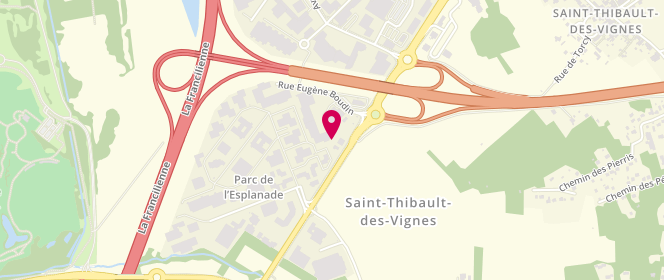Plan de Esso St Thibault des Vignes, Avenue Saint Germain des Noyers, 77400 Saint-Thibault-des-Vignes