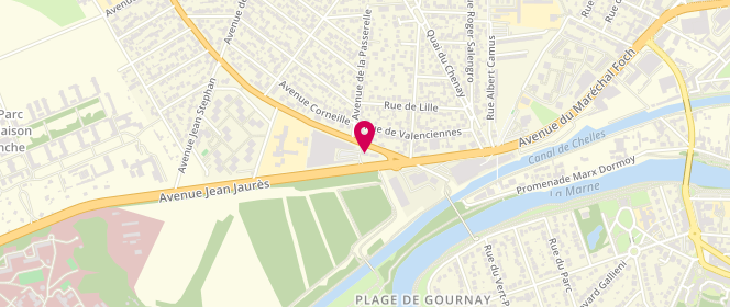 Plan de Hyper U, Avenue Jean Jaures, 93330 Neuilly-sur-Marne