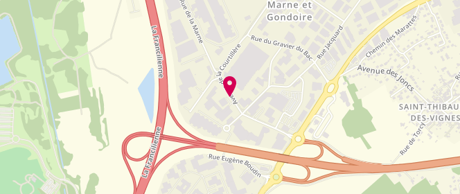 Plan de Intermarche St Thibault des Vignes, Avenue de la Courtillière, 77400 Saint-Thibault-des-Vignes