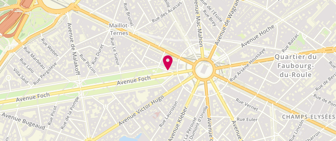 Plan de Eni Agip Paris Av Foch-Etoile, 4 Avenue Foch, 75016 Paris