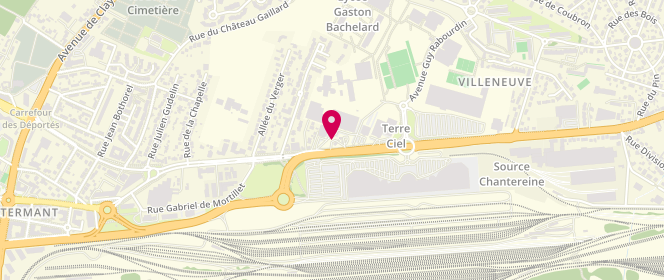 Plan de Access - TotalEnergies, 119 Avenue du Gendarme Castermant, 77500 Chelles
