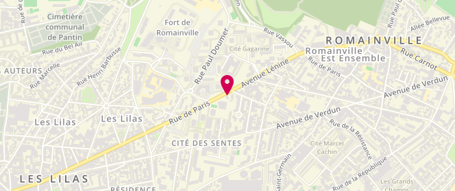Plan de Access - TotalEnergies, 238 Rue de Paris, 93260 Les Lilas
