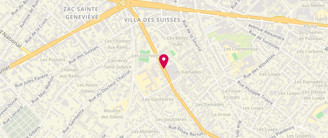 Plan de TotalEnergies Access RELAIS NANTERRE LES DAMADES, 141 Rue Pv Couturier, 92000 Nanterre