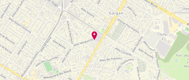Plan de Carrefour Market, 70 Boulevard Marx Dormoy, 93190 Livry-Gargan
