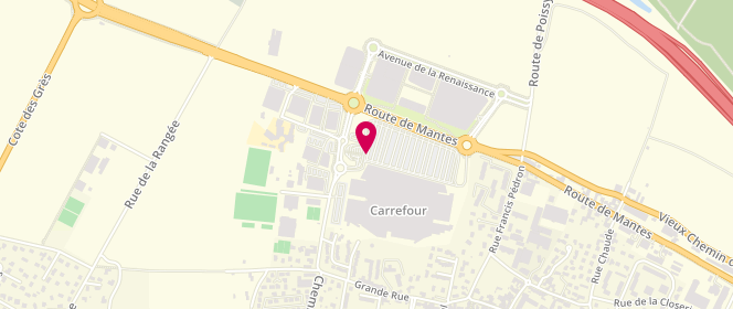 Plan de Carrefour Chambourcy, Route Nationale 13, 78240 Chambourcy