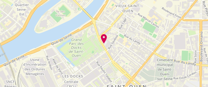 Plan de TotalEnergies RELAIS ECU DE FRANCE, 41 Rue Albert Dhalenne, 93400 Saint-Ouen