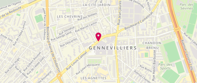Plan de Carrefour Gennevilliers, 21 Rue Louis Calmel, 92230 Gennevilliers