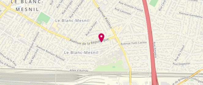 Plan de Access - TotalEnergies, 140 Avenue de la République, 93150 Le Blanc-Mesnil