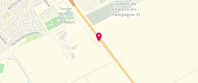 Plan de Access - TotalEnergies, Route Nationale 44 - Route de Vitry le Francois, 51000 Châlons-en-Champagne