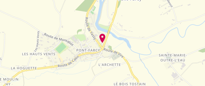 Plan de Access - TotalEnergies, 3 Route de Caen - Pont Farcy, 50420 Tessy-Bocage