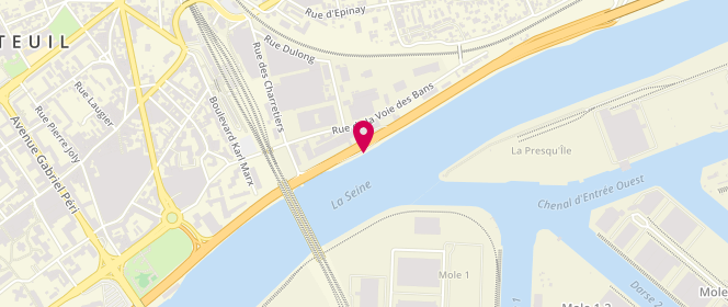 Plan de Esso Argenteuil Q St Denis, Route Nationale 311 Quai Saint Denis, 95100 Argenteuil