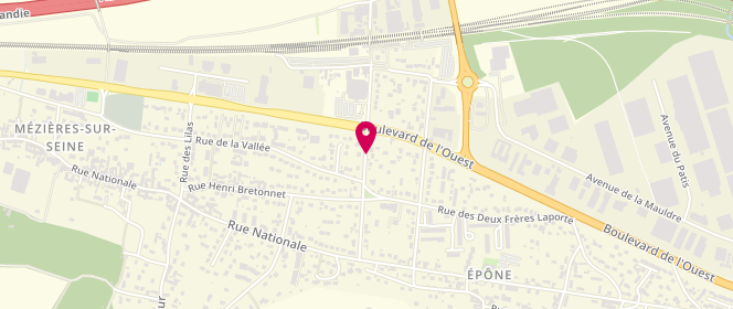 Plan de Carrefour Market, 6 Avenue de la Gare, 78970 Mézières-sur-Seine