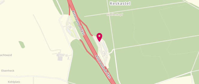 Plan de Access - TotalEnergies, A4 - Aire de Keskastel Est, 67260 Keskastel