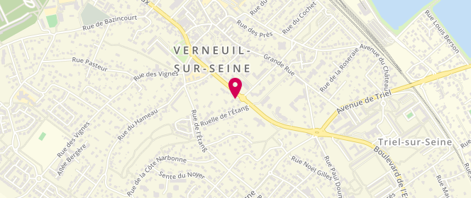 Plan de Access - TotalEnergies, Boulevard Georges Clemenceau 7, 78480 Verneuil-sur-Seine