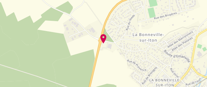 Plan de Intermarché Contact, Le Clos du Loup, 27190 La Bonneville-sur-Iton