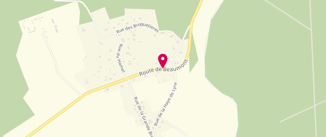 Plan de Carrefour Market, Route de Beaumont, 27170 Beaumont-le-Roger
