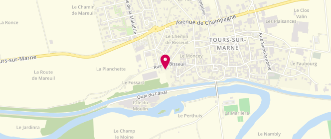 Plan de Intermarché CERESON STATION, Route de Bisseuil, 51150 Tours-sur-Marne