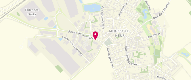 Plan de Intermarche Moussy-Le-Neuf, Route de Vémars, 77230 Moussy-le-Neuf