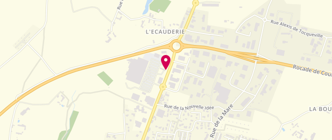 Plan de Leclerc COUTANDIS, Route de Carentan, 50200 Coutances