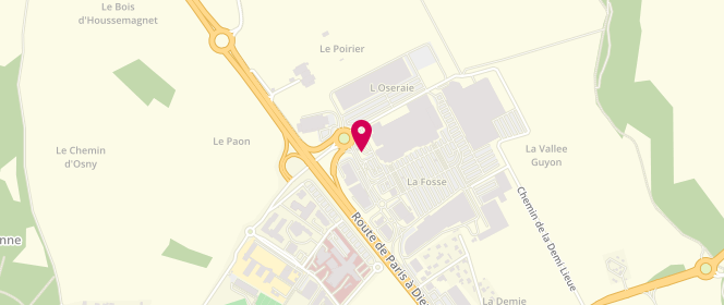 Plan de Auchan, Chemin du Poirier Charles Guérin, 95520 Osny