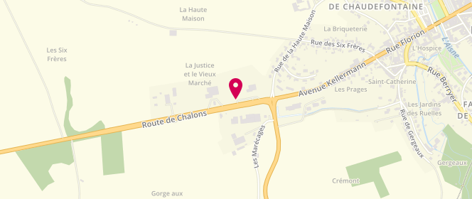 Plan de Access - TotalEnergies, Route de Châlons, 51800 Sainte-Menehould