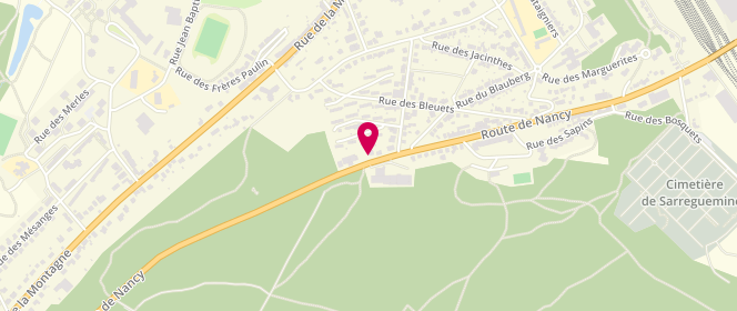 Plan de Access - TotalEnergies, 60 Rue de Nancy, 57200 Sarreguemines