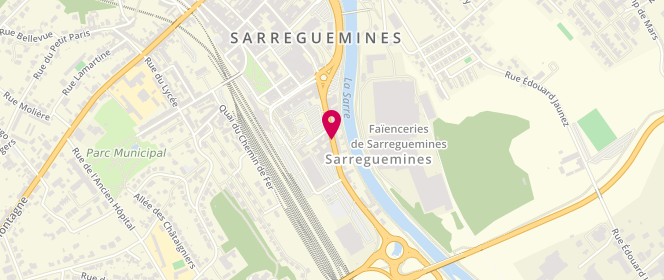 Plan de Intermarche Sarreguemines, Rue Poincarré, 57200 Sarreguemines