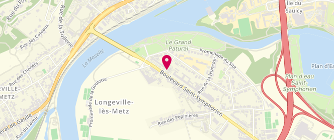 Plan de Access - TotalEnergies, 108 Boulevard Saint Symphorien, 57050 Longeville-lès-Metz