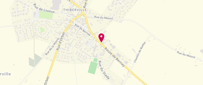 Plan de TotalEnergies Garare THIBERVILLE - MRA GOMATI, 2 Rue de Lisieux, 27230 Thiberville