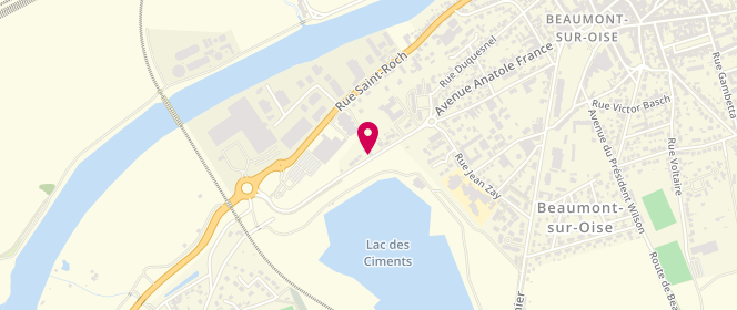 Plan de Access - TotalEnergies, 48 Rue de l'Isle Adam - Route Départementale 922, 95260 Beaumont-sur-Oise