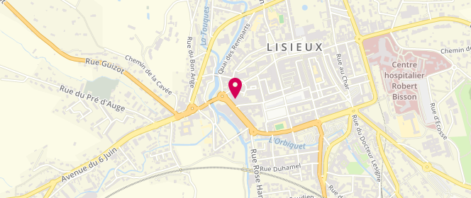 Plan de Esso RELAIS AUTO LEXOVIEN, 61 Boulevard Sainte-Anne, 14100 Lisieux