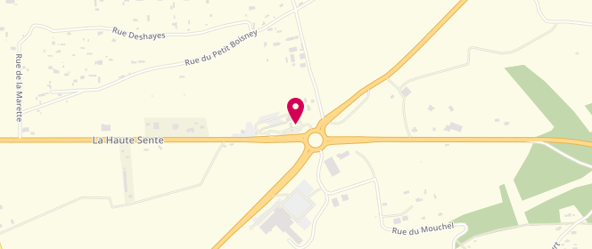 Plan de Access - TotalEnergies, Route Départementale 613 - Carrefour de Malbrouck, 27300 Carsix