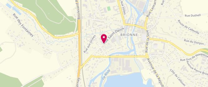 Plan de Intermarché Brionne, 65 Rue Saint-Denis, 27800 Brionne